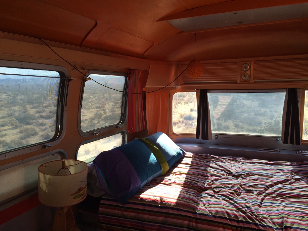 Our view of the desert from our airstream